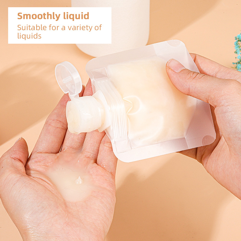 Zaliha Prilagođeni stand-up losion za višekratnu upotrebu, izljev za šampon, kozmetička mat plastična ambalaža, vrećice za tekućinu 3050100 ml (3)