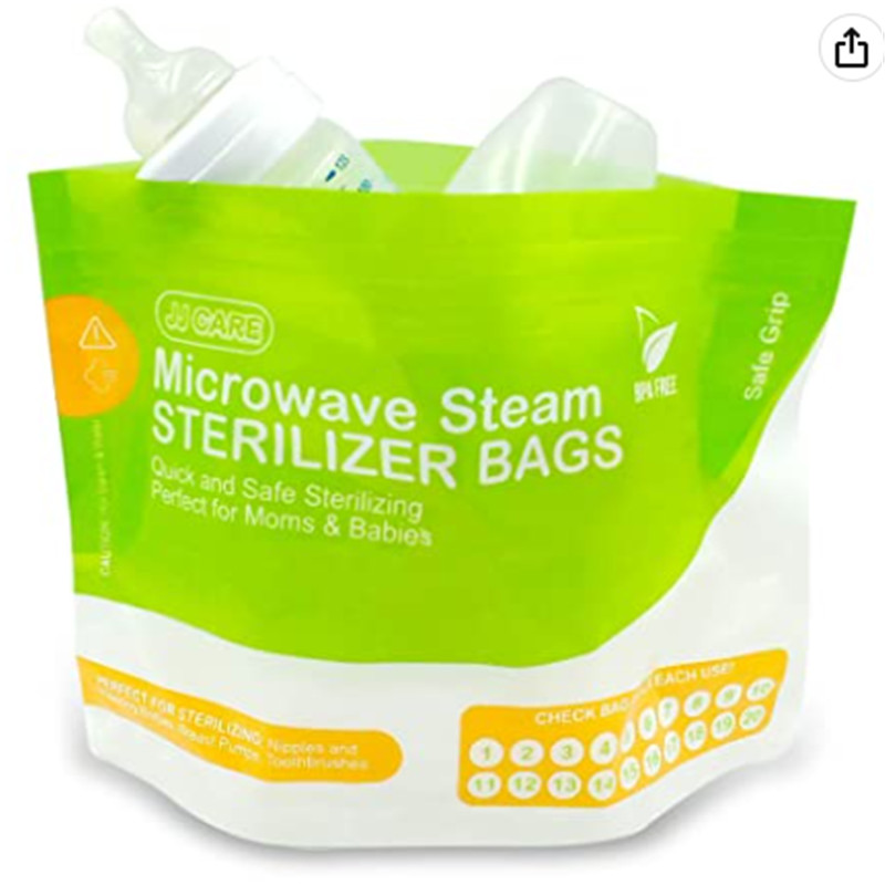 Microwave Bottle Sterilizer Bags Sterilizer Bags for Baby Bottles - 400 ການນໍາໃຊ້ - ຖົງໄອນ້ໍາໄມໂຄເວຟທີ່ນໍາມາໃຊ້ຄືນໄດ້ສໍາລັບຂວດເດັກນ້ອຍ - ຖົງປ້ໍານົມ - ຖົງຂ້າເຊື້ອໄມໂຄເວຟ